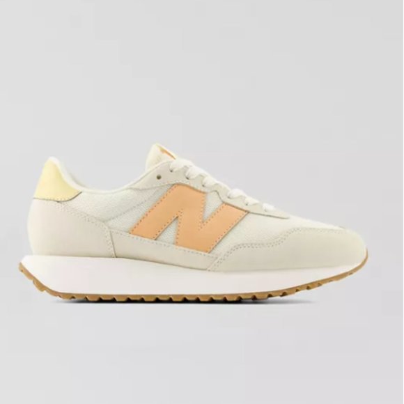 New Balance Shoes - New Balance Women's 237 Retro Runner Sneakers Angora & Peach Color BRAND NEW